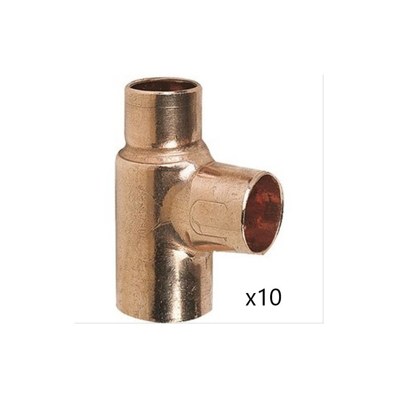 Lot de 10 Té Cuivre 5130 ALTECH Réduit Triple Femelle Lot de 10 Té Cuivre 5130 ALTECH Réduit Triple Femelle