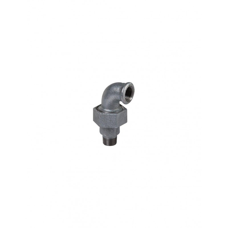Coude Union à Portée Conique Fonte Galvanisé Mâle Femelle 12x17 - 3738909 Coude Union à Portée Conique Fonte Galvanisé Mâle Femelle 12x17 - 3738909