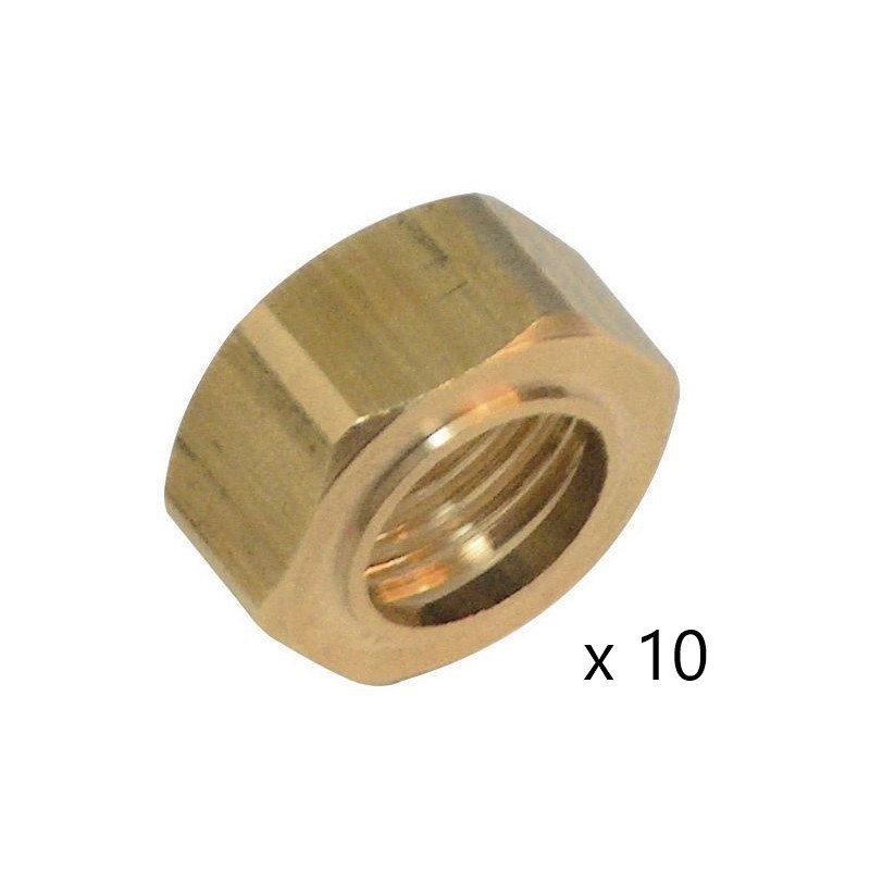 Lot de 10 Ecrous à Collet Battu 8374G ALTECH 20x27-12 Lot de 10 Ecrous à Collet Battu 8374G ALTECH 20x27-12