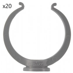 Lot de 20 Colliers Lyre NICOLL Ø75mm