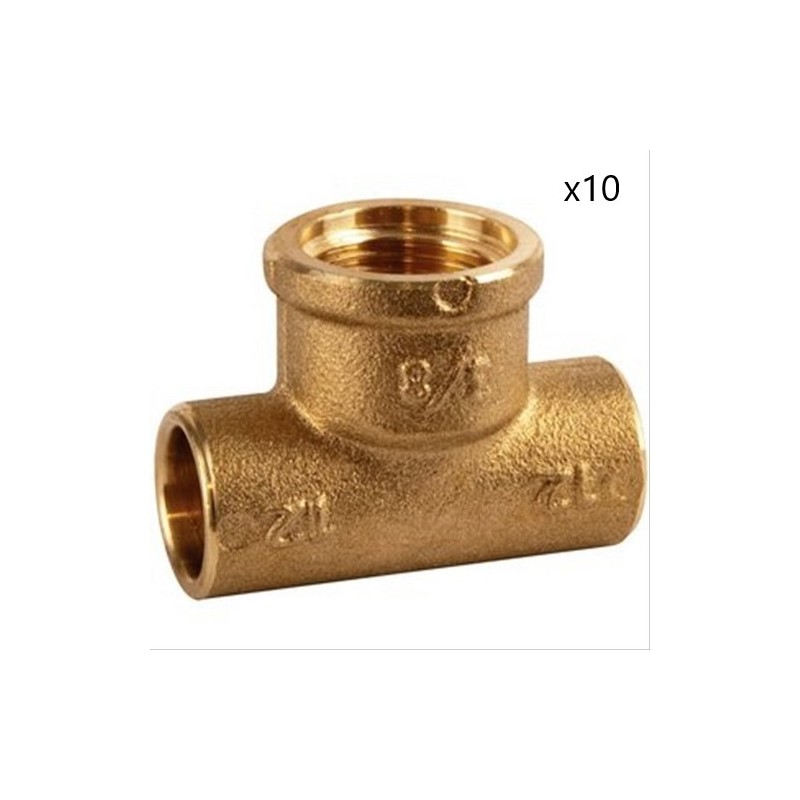 Té Laiton à Souder 8130 Gcu ALTECH Femelle Brut 12x17 - 14 Té Laiton à Souder 8130 Gcu ALTECH Femelle Brut 12x17 - 14