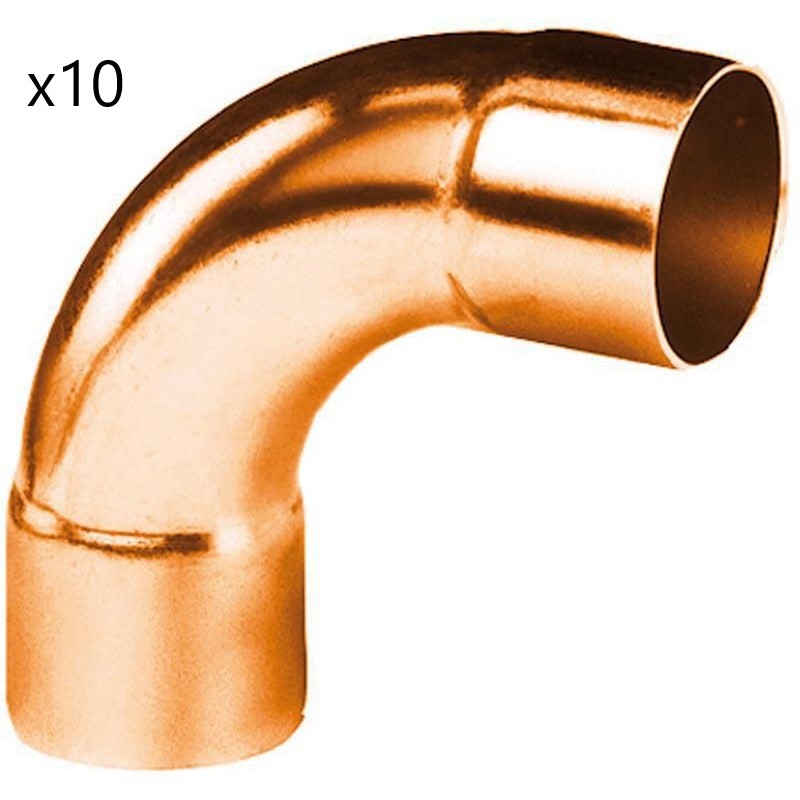 Lot de 10 Coudes Courbe 90° Cuivre 5002 ALTECH Femelle Femelle D15 - 1706126 Lot de 10 Coudes Courbe 90° Cuivre 5002 ALTECH Femelle Femelle D15 - 1706126