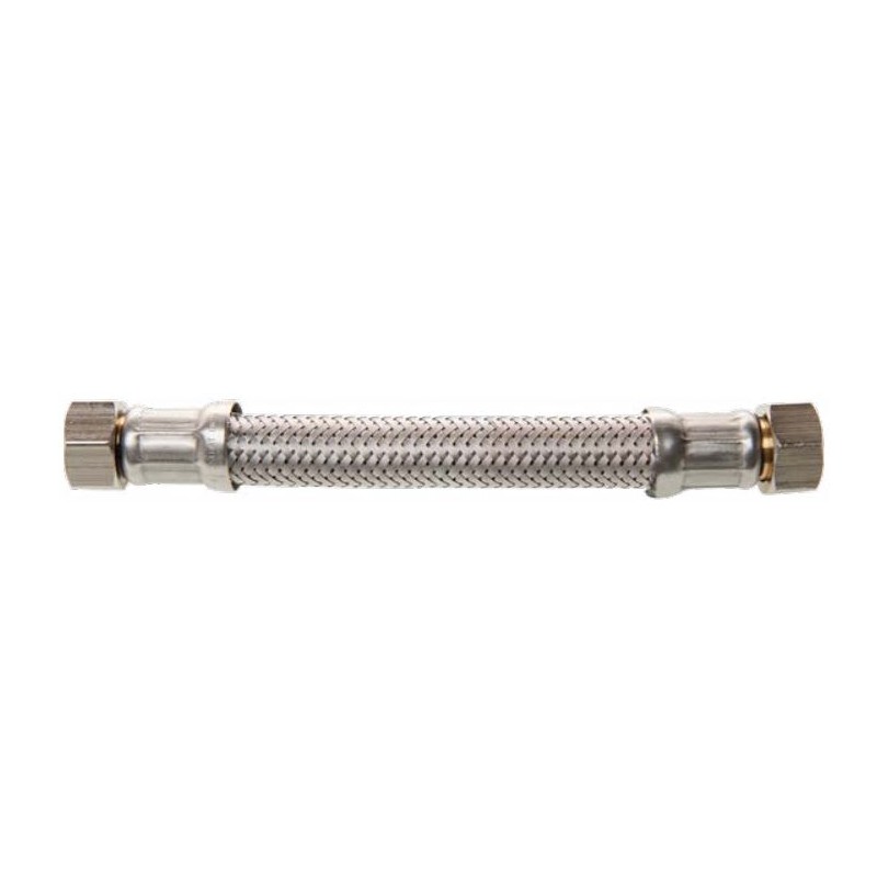 PBTUB - Flexible Tressé Inox de Raccordement Coudé Longueur 300mm