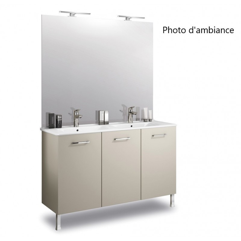 Meuble Caisson Sous-Vasque de Salle de Bain DELPHA ProMoulé Express L120cm Beige Satiné