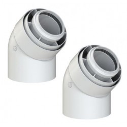 Coude 45° Coaxial VIESSMANN Ø60/100mm