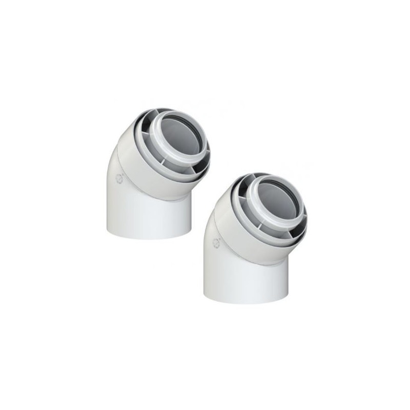 Coude 45° Coaxial VIESSMANN Ø60/100mm Coude 45° Coaxial VIESSMANN Ø60/100mm