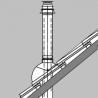 Traversée Sortie de Toit Coaxiale 1,15m VIESSMANN Ø60/100mm Rouge