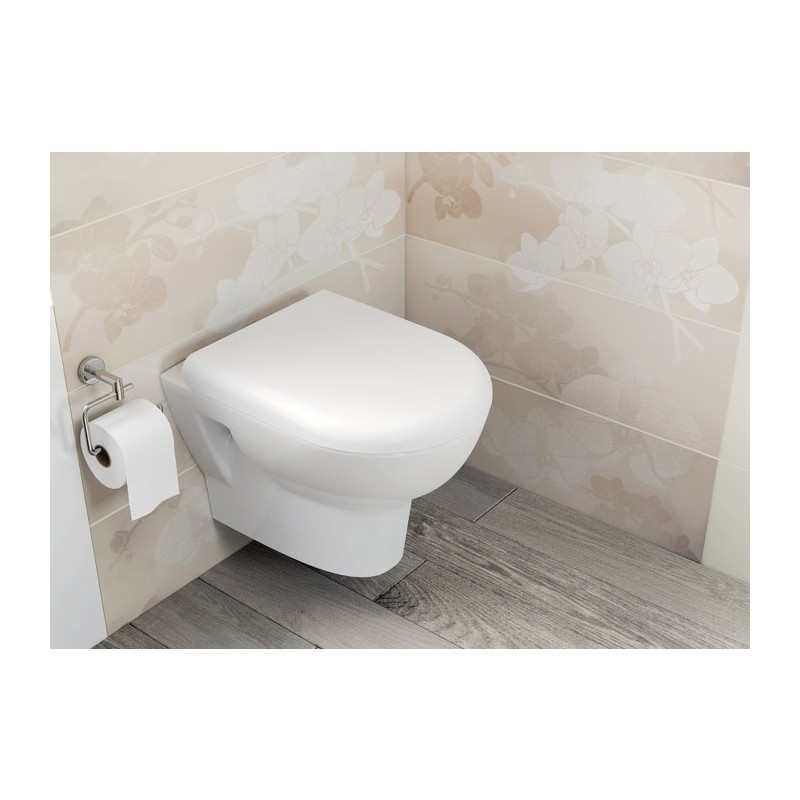 SIDER Cuvette de Toilette Suspendu Céramique avec Abattant 700 693