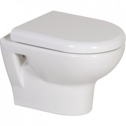 Toilette WC Suspendu Céramique avec Abattant