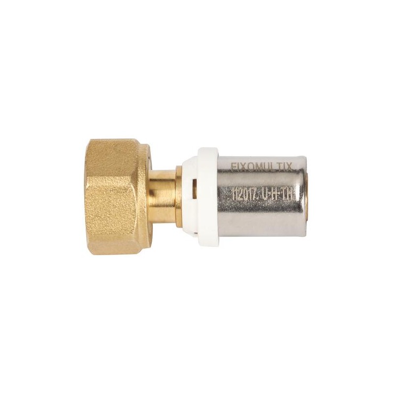 Raccord Droit Multicouche Écrou Tournant à Sertir SOMATHERM AYOR Fixomultix Ø26 - 26X34 - Raccord Droit Multicouche Écrou Tournant à Sertir SOMATHERM AYOR Fixomultix Ø26 - 26X34 -
