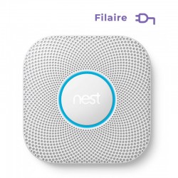 Détecteur de Fumée et Monoxyde de Carbone GOOGLE NEST Protect Filaire