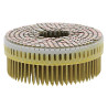Pack de 9750 Pointes Galva Crantées Tête Plate PASLODE 2.5x50mm pour Cloueur Pneumatique en Rouleau 12m
