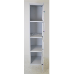 Vestiaire 4 casiers Gris