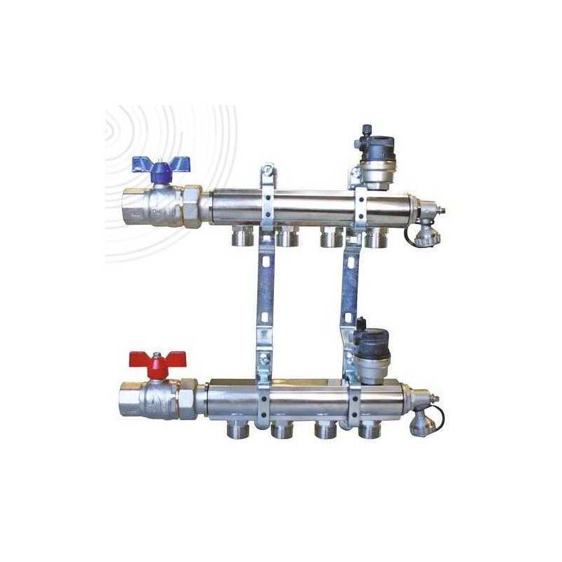 Kit Collecteur Radiateur Prémonté AYOR SOMATHERM en Laiton Chromé 4 Circuits Mâle 3/4 EK Kit Collecteur Radiateur Prémonté AYOR SOMATHERM en Laiton Chromé 4 Circuits Mâle 3/4 EK