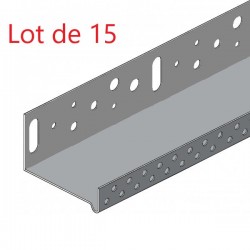 Lot de 15 Profilés de Départ en Aluminium