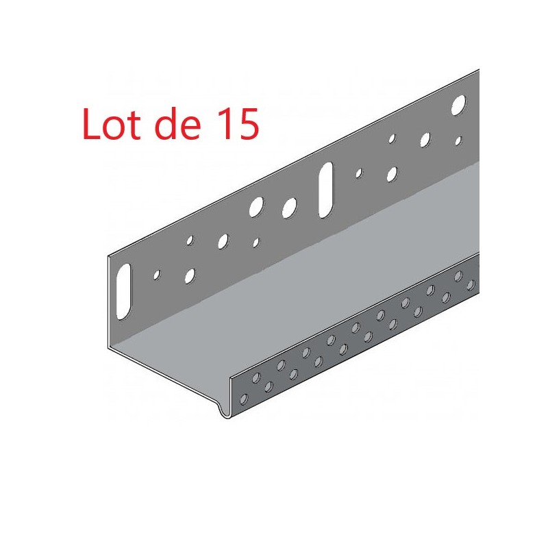Lot de 15 Profilés de Départ en Aluminium