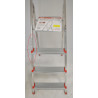 Escabeau Ménager 4 marches 1ER aluminium - Acier Hauteur 78 cm pas cher