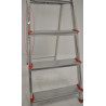 Escabeau Ménager 4 marches 1ER aluminium - Acier Hauteur 78 cm pas cher