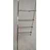 Escabeau Ménager 4 marches 1ER aluminium - Acier Hauteur 78 cm pas cher