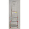 Escabeau Ménager 4 marches 1ER aluminium - Acier Hauteur 78 cm pas cher