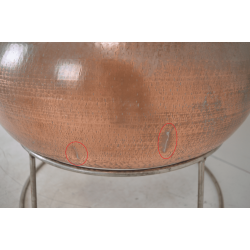Chaudron Cuivre 100L et Son Support Inox pas cher