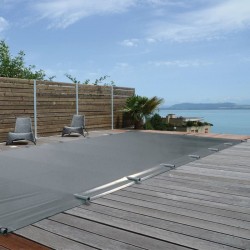 ALBIGÈS EASYTOP - Couverture à Barres Bâche Piscine 5,3x3,5 Mètres