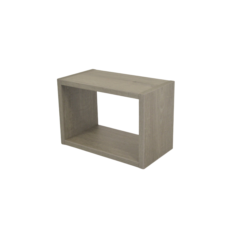 Cube Déco Chêne Gris Longueur 35 cm