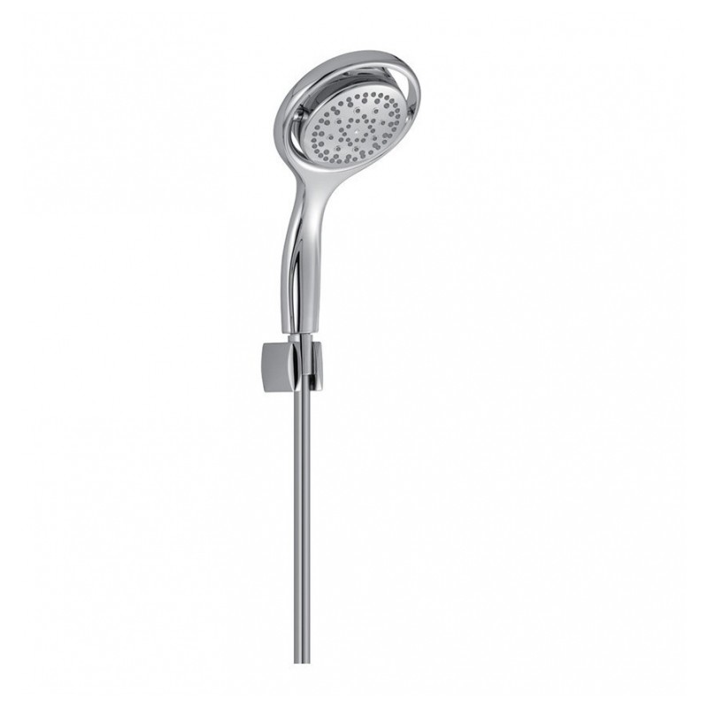 SET DE DOUCHE AVEC POMMEAU DE DOUCHE ET SUPPORT EN ABS, FLEXIBLE