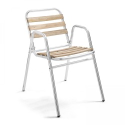 Chaise Fauteuil de Jardin TIMES SQUARE en Aluminium