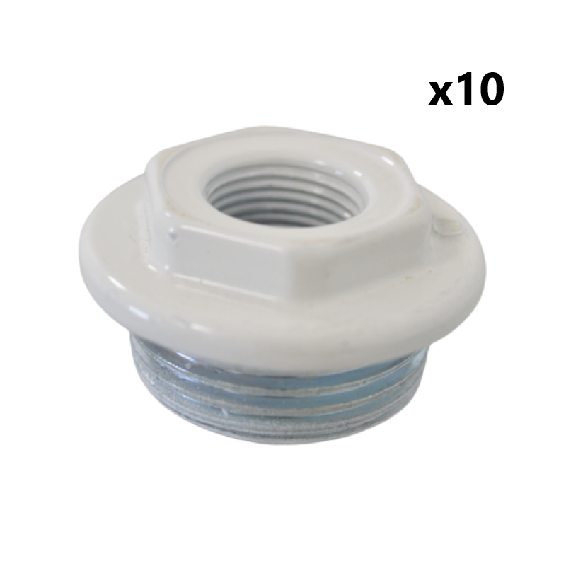 Lot de 10 Bouchons Réduction 3/8 Gauche DECORAL Version Peinture Blanc Lot de 10 Bouchons Réduction 3/8 Gauche DECORAL Version Peinture Blanc