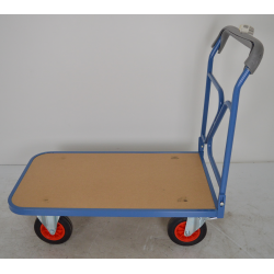 Chariot manutention avec dossier nu charge 500kg - 120 x l80cm - RETIF