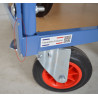 Chariot d'Atelier à Dossier Rabattable FIMM Plateau Bois Charge 400kg pas cher