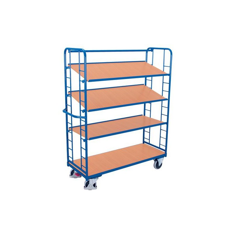 Chariot Haut Préparation Commandes Métal VARIOFIT 4 Etagères Chariot Haut Préparation Commandes Métal VARIOFIT 4 Etagères