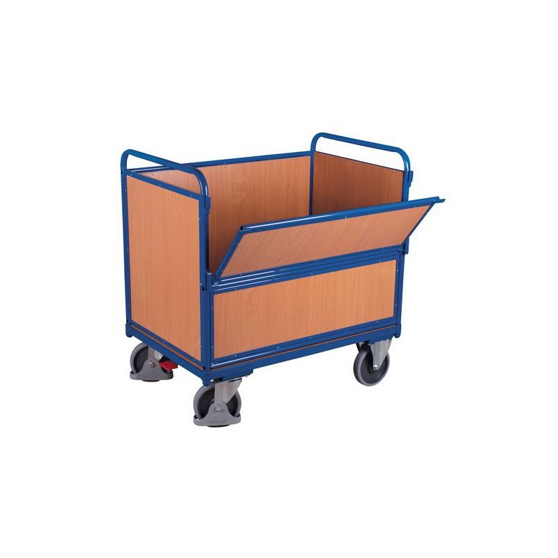 Chariot Bois VARIOFIT 1 Paroi 1/2 Rabattable Charge 500kg Chariot Bois VARIOFIT 1 Paroi 1/2 Rabattable Charge 500kg