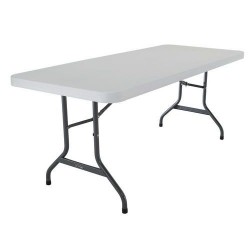Table Pliante Rectangulaire LIFETIME 6 Personnes Diamètre 183cm