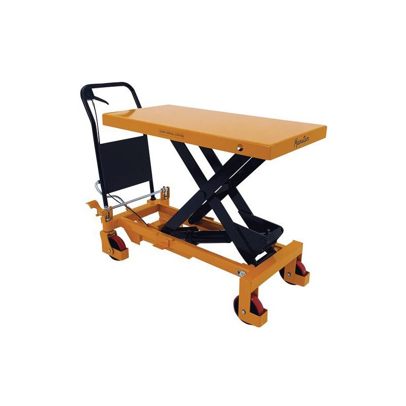Table Elévatrice Mobile en Acier avec 4 Roulettes Charge 1000kg Table Elévatrice Mobile en Acier avec 4 Roulettes Charge 1000kg