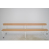 Banc Métal et Bois Avec dossier