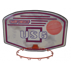 Panneau de Basket USG Avec Cercle et Filet 90x60cm