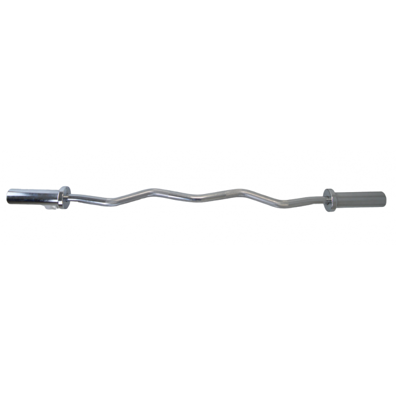 Barre d'Haltère EZ Curl Acier 120cm Diamètre 5 cm