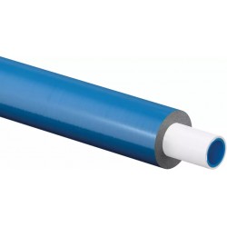 Tube Multicouche UPONOR Uni Pipe Plus Pré-Isolé en Couronne S6 WLS 035 Ø20x2,25 Bleu 75m