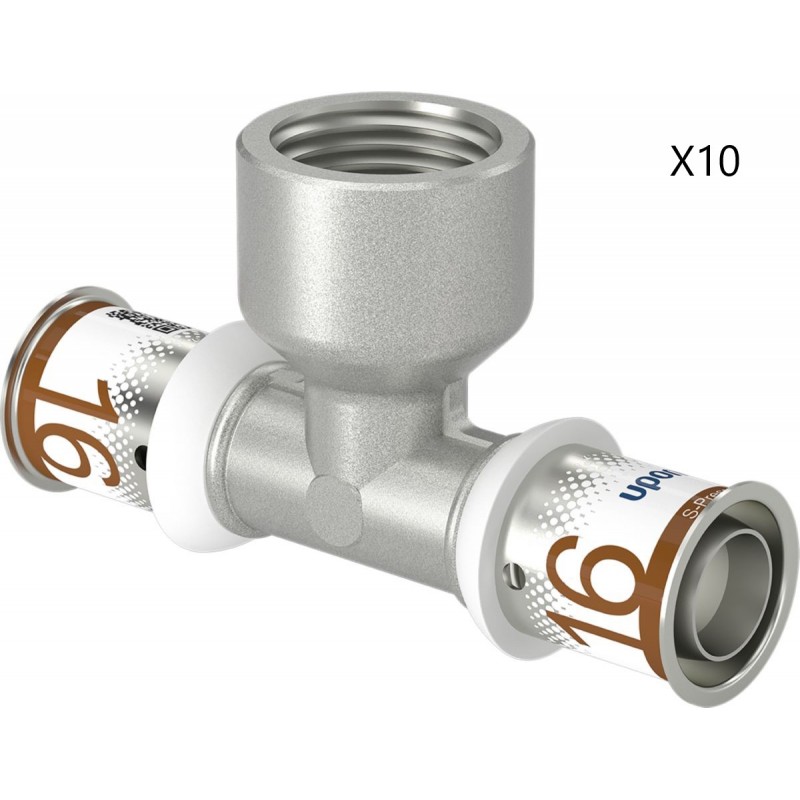 UPONOR - Té à Sertir Taraudage Femelle Ø16-RP1/2-16 - 1070595