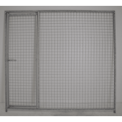 Panneau Grille de Chenil Galvanisé Avec Porte Longueur 2m