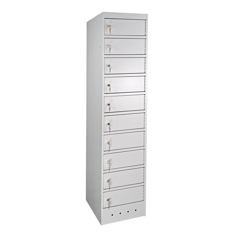 Armoire Sécurisée CARAY 10 Casiers Pour Ordinateur Portable 1800x400x500mm Armoire Sécurisée CARAY 10 Casiers Pour Ordinateur Portable 1800x400x500mm