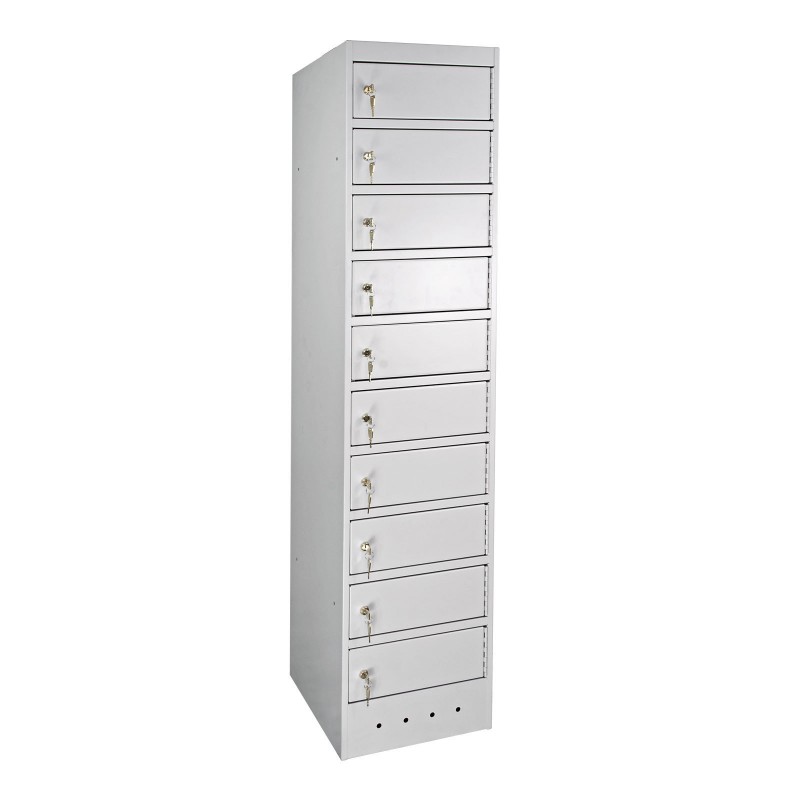 Armoire Sécurisée CARAY 10 Casiers Pour Ordinateur Portable 1800x400x500mm