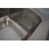 Table Plonge Inox Sans Pieds TOURNUS EQUIPEMENT Avec Bac, Egouttoir et Trou Vide-Déchets 1600x760mm pas cher