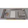 Table Plonge Inox Sans Pieds TOURNUS EQUIPEMENT Avec Bac, Egouttoir et Trou Vide-Déchets 1600x760mm pas cher