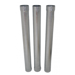 Lot de 3 Dauphins en Acier Galvanisé Droit FRENEHARD 1m Ø100mm