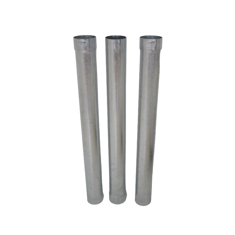 Lot de 3 Dauphins en Acier Galvanisé Droit FRENEHARD 1m Ø100mm