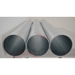 Lot de 3 Dauphins en Acier Galvanisé Droit FRENEHARD 1m Ø100mm pas cher