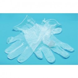 General Medi Gants jetables, gants en vinyle transparent sans latex pour la  maison - 100 unités/boîte (XL) : : Bricolage